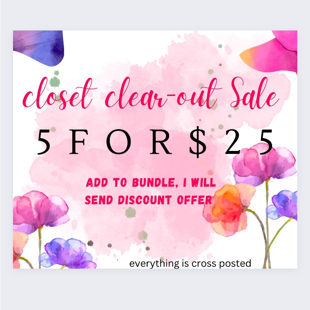 5 for $25 !!!